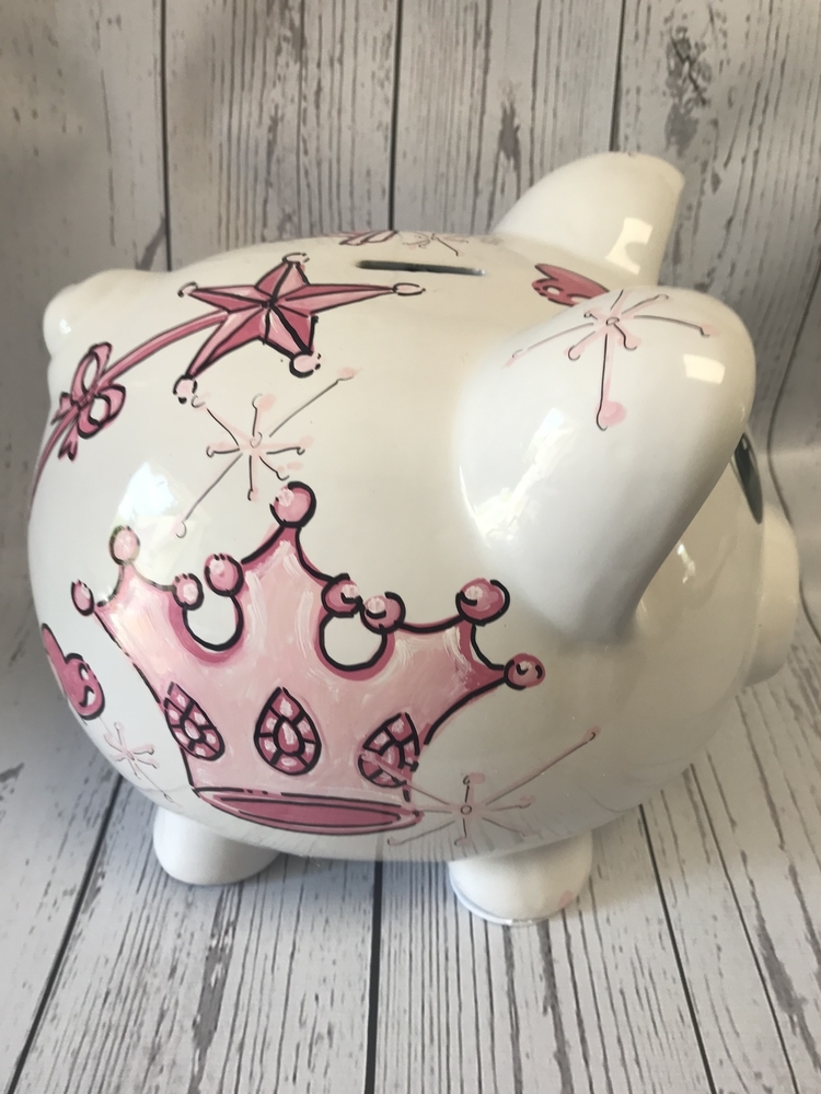 Ceramic Piggy Bank Pink