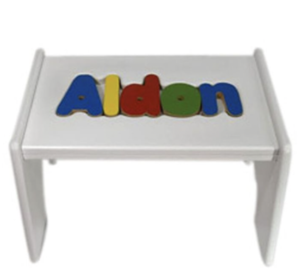 Step Stool Name Puzzle SingleStep Stools