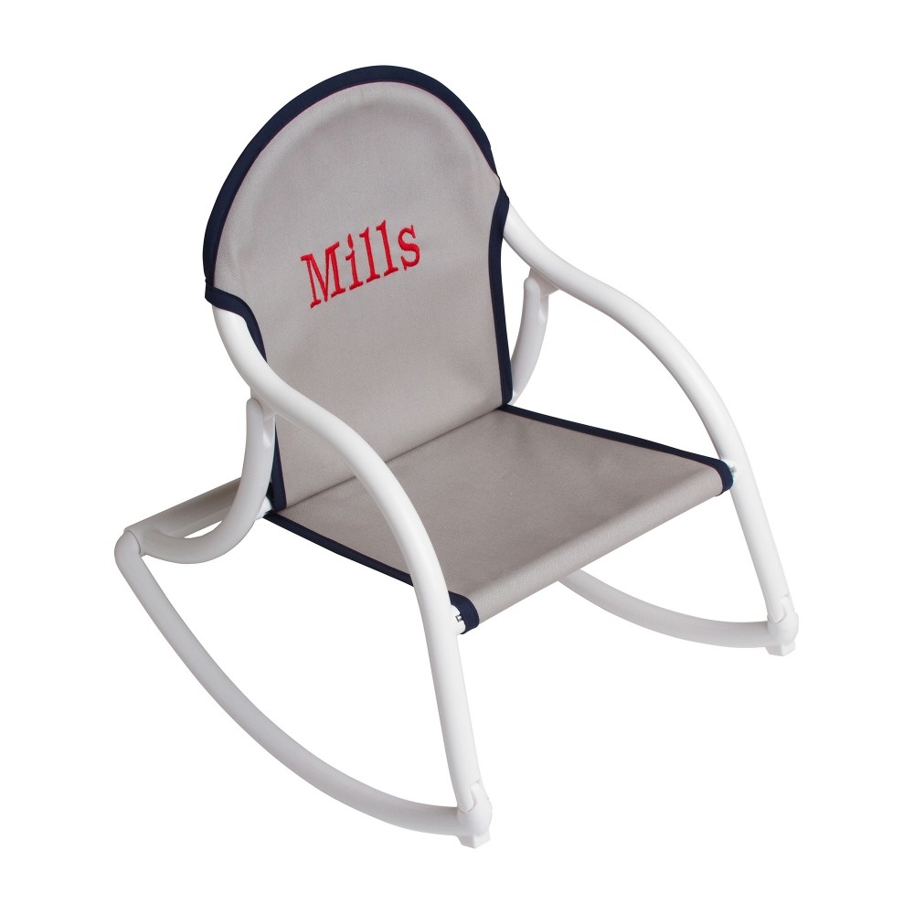 Unique Ts Monogramed Ts Canvas Rocking Chairs