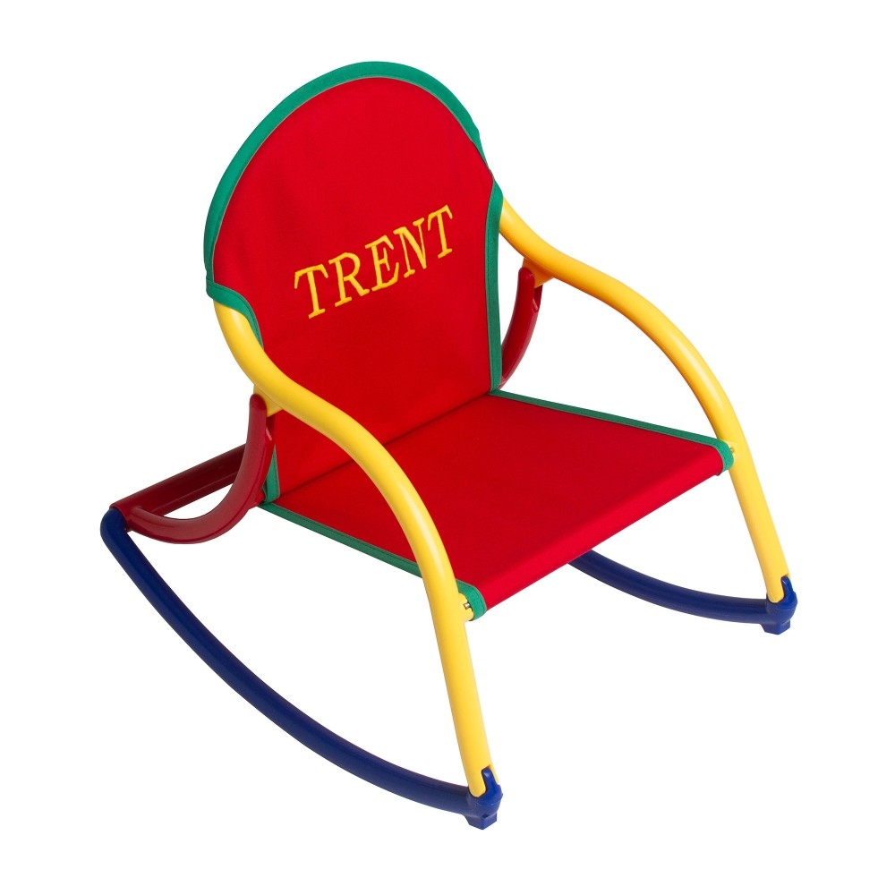 Canvas Rocking Chair Red Canvas Canvas Rocking Chairs   P.964.1 Red Canvas Kids Rocking Chair Tilted Embroidered.j