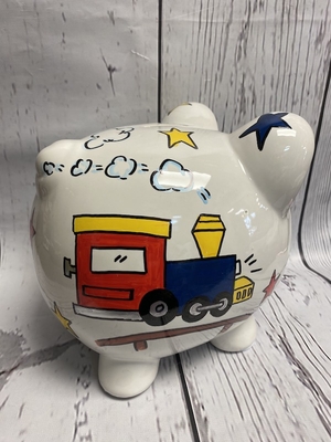 Piggy Bank -  Planes and Trains | Piggy Banks