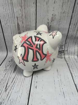 Piggy Bank - Pink Baseball | Piggy Banks