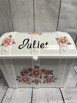 Treasure Box - Pink Grey Daisy | Treasure Boxes