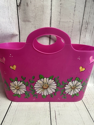 Jumbo Tote - Hot Pink Daisy | Jumbo Totes