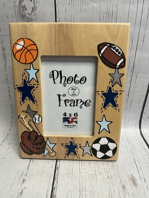 4x6 Wood Frame -Regular Sports | Picture Frames