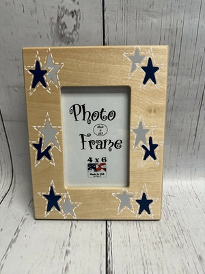 4x6 Wood Frame - Stars | Picture Frames