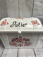 Image Treasure Box - Pink Grey Daisy