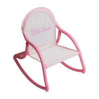 Image Mesh Rocking Chair - White & Pink